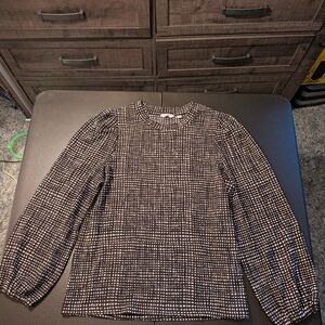 Reitmans Black and White Patterned Blouse Size XL